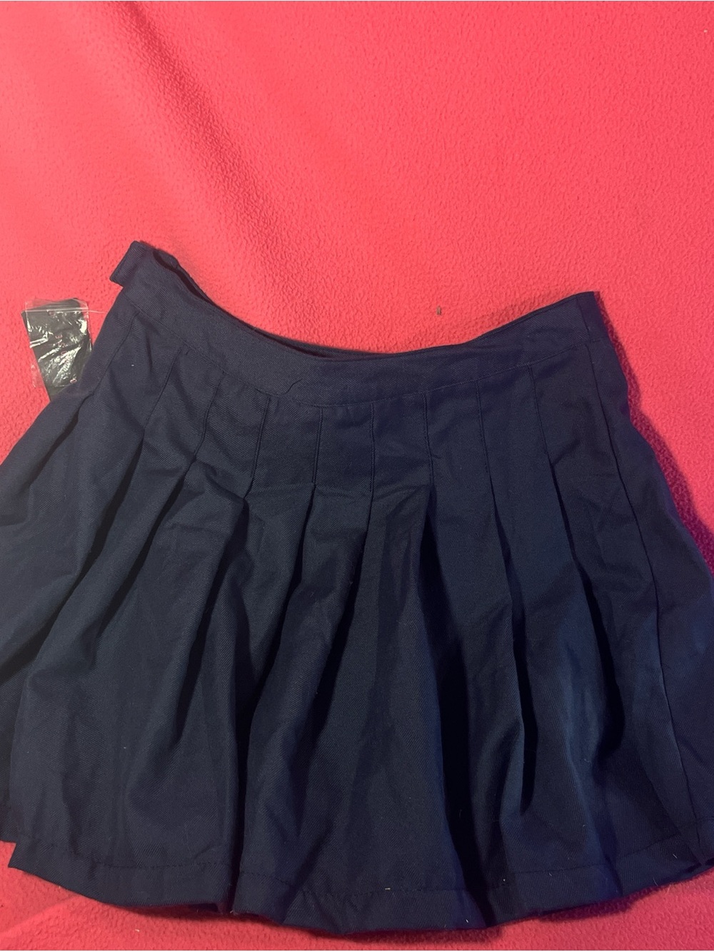 Girls Navy Pleated School Skirt - Classic A-Line